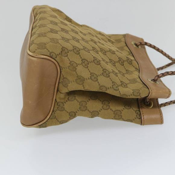 GUCCI GG Canvas Hand Bag Brown 109143 Auth 57772 - Picture 3 of 16